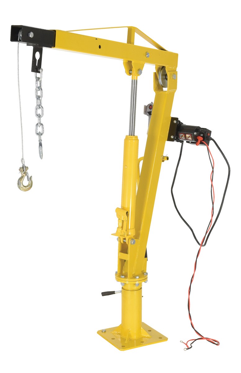Vestil WTJ-4-DC Steel DC Powered Winch Truck Jib Crane 1