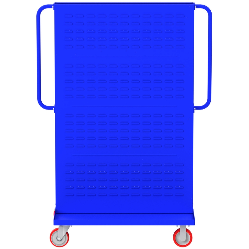 Valley Craft Blue A-Frame Bin & Tool Cart 48”x30”x62” 1,000 lbs. Side