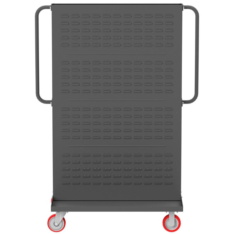 Valley Craft Gray A-Frame Bin & Tool Cart 36”x30”x62” 1,000 lbs. Side