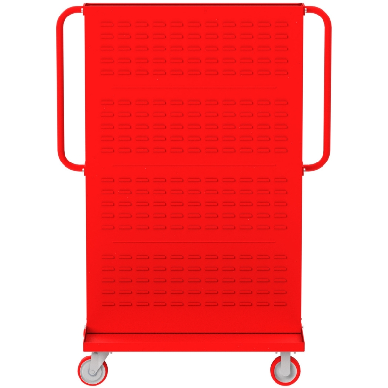 Valley Craft Red A-Frame Bin Cart 48”x30”x62” 1,000 lbs. Side