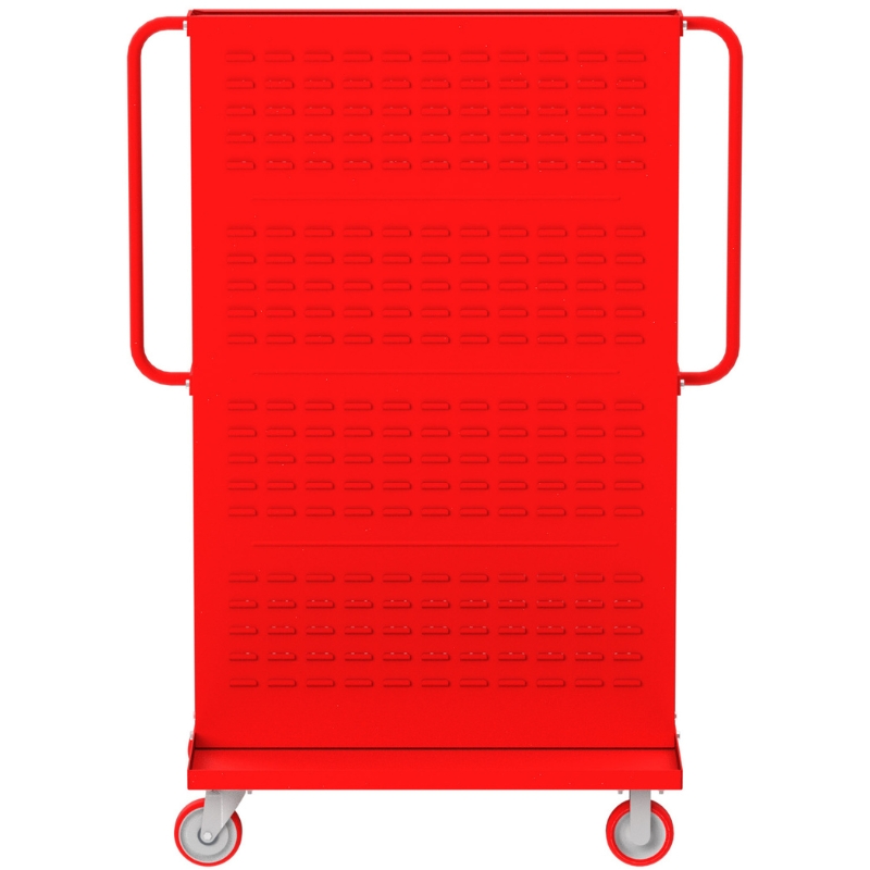 Valley Craft Red A-Frame Bin & Tool Cart 36”x30”x62” 1,000 lbs. Side