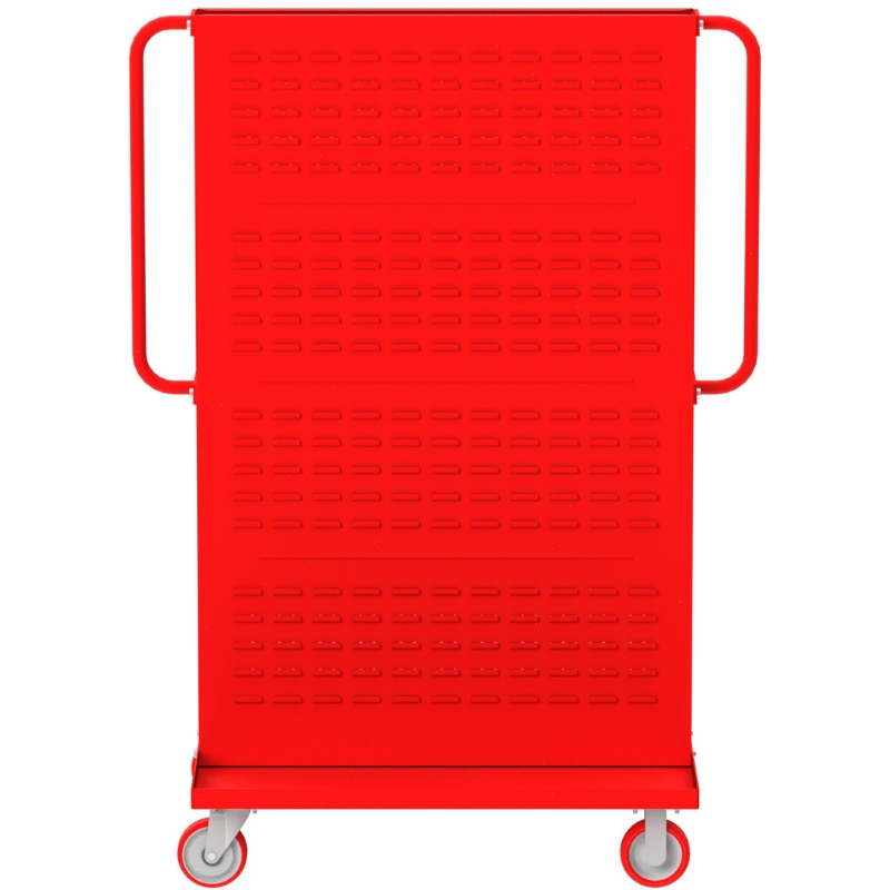 Valley Craft Red A-Frame Bin & Tool Cart 48”x30”x62” 1,000 lbs. Side