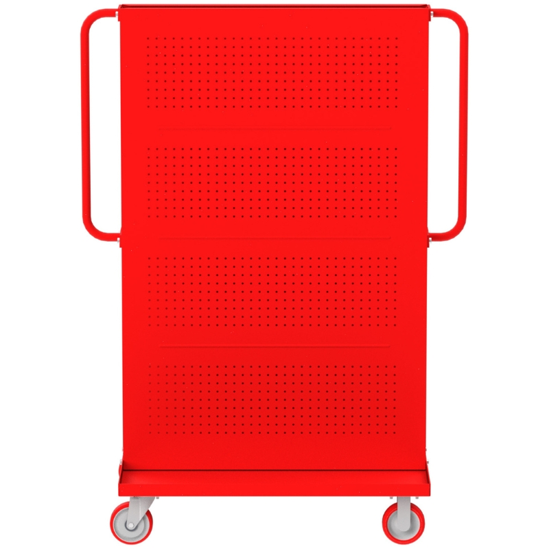 Valley Craft Red A-Frame Tool Cart 36”x30”x62” 1,000 lbs. Side