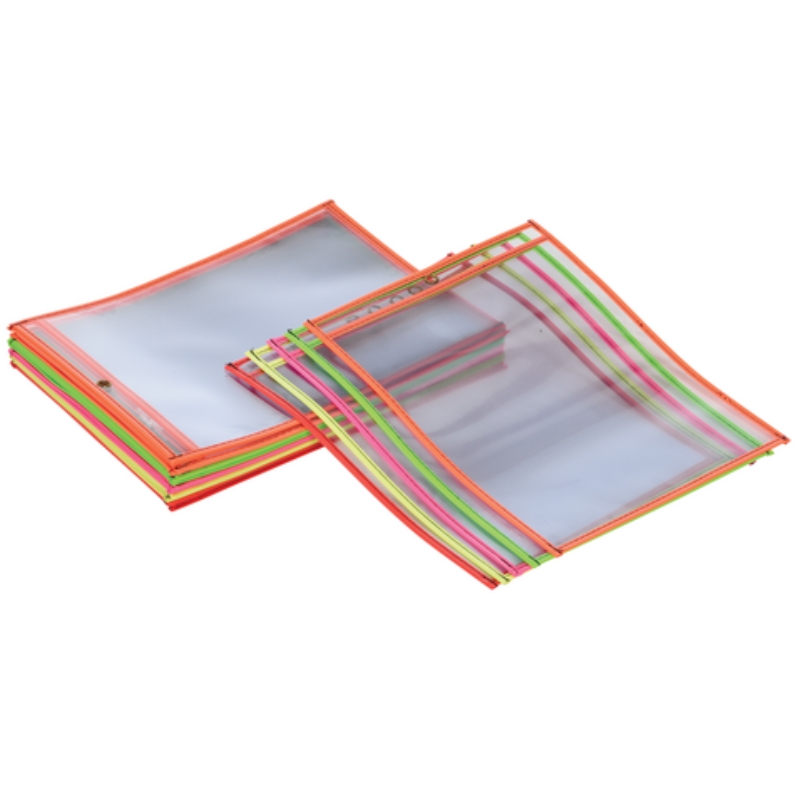 Vestil SHOPT-N Vinyl Shop Ticket Holder Neon 25 Pack