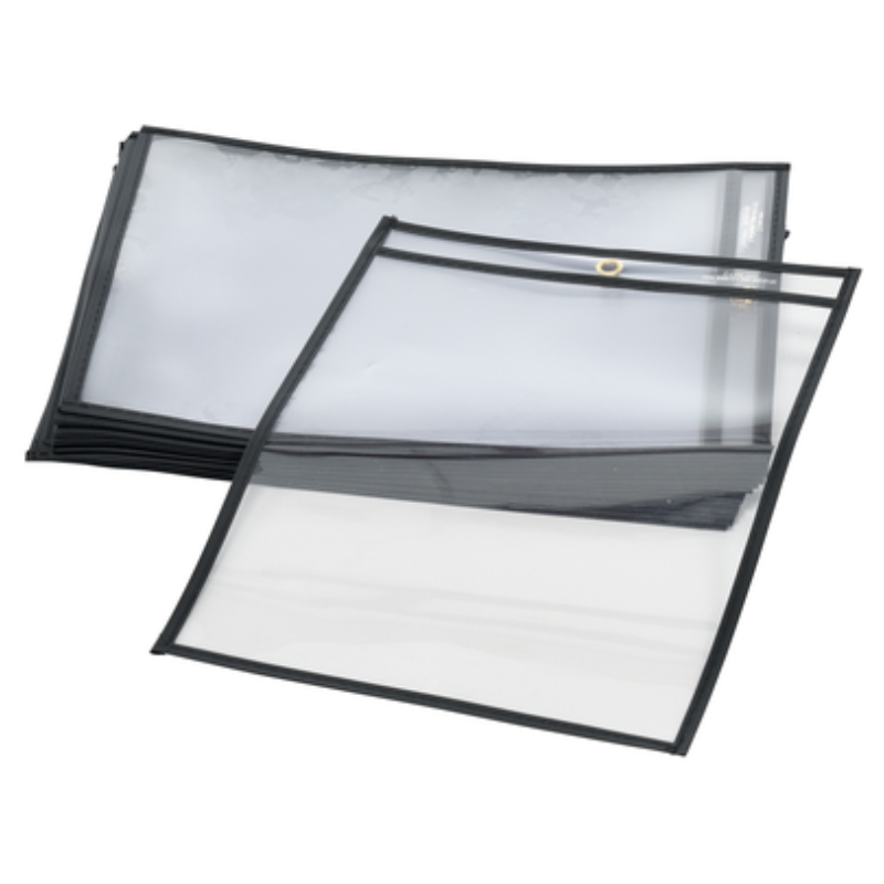 Vestil SHOPT-T Vinyl Shop Ticket Holder Top-Hanging Eyelet 25 Pack