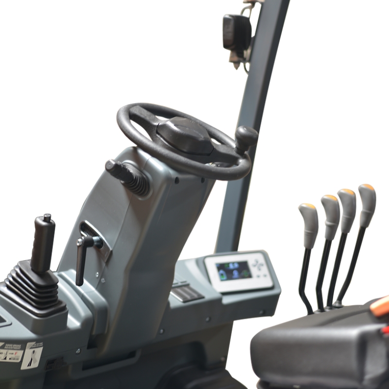 4-Wheel Electric Forklift EK25GB, 5,000 lbs. Capacity Cabin