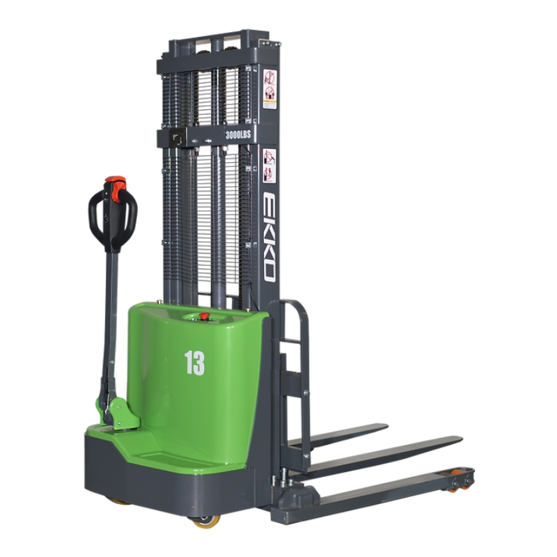 Lithium Straddle Stacker EB13C-118LI, 2,800 lbs. Capacity Side View