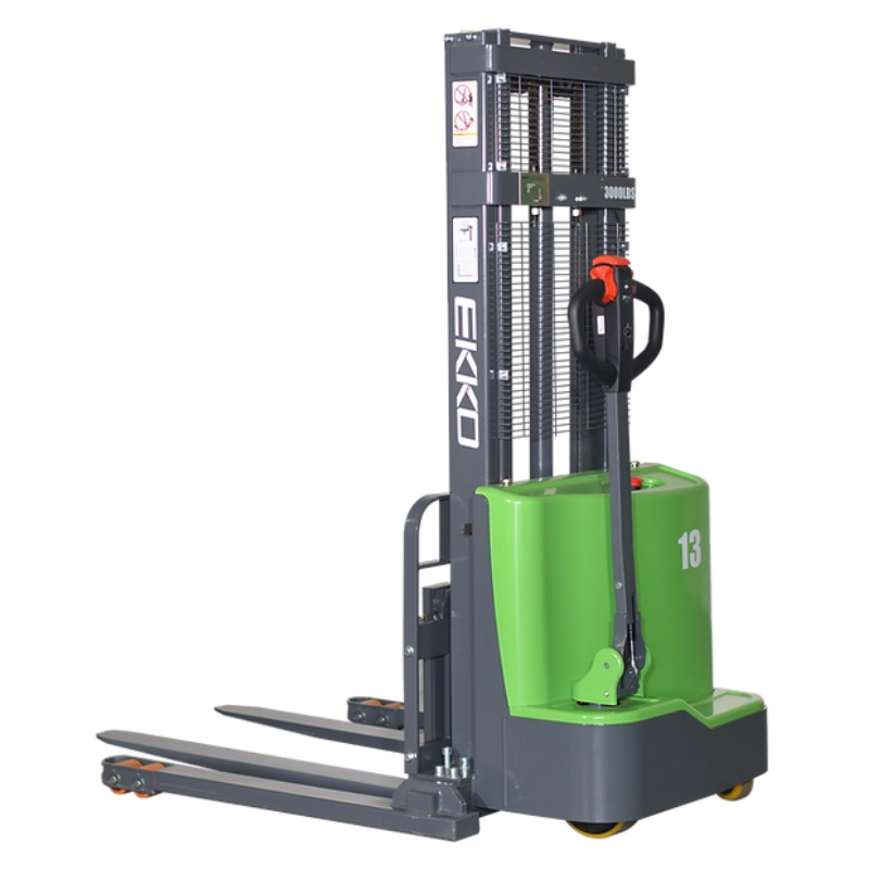 Lithium Straddle Stacker EB13C-138LI, 2,800 lbs. Capacity Left Side