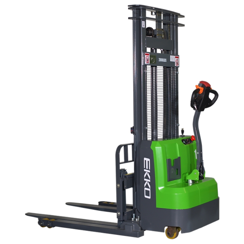 Lithium Straddle Stacker EB14C-118LI, 3,000 lb. Capacity