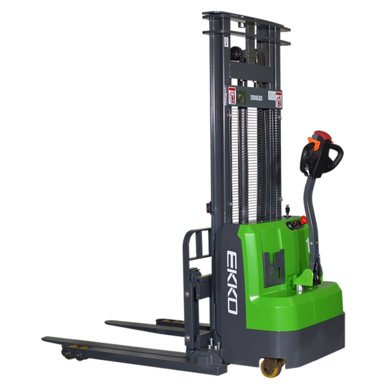 Lithium Straddle Stacker EB14C-138LI, 3,000 lb. Capacity