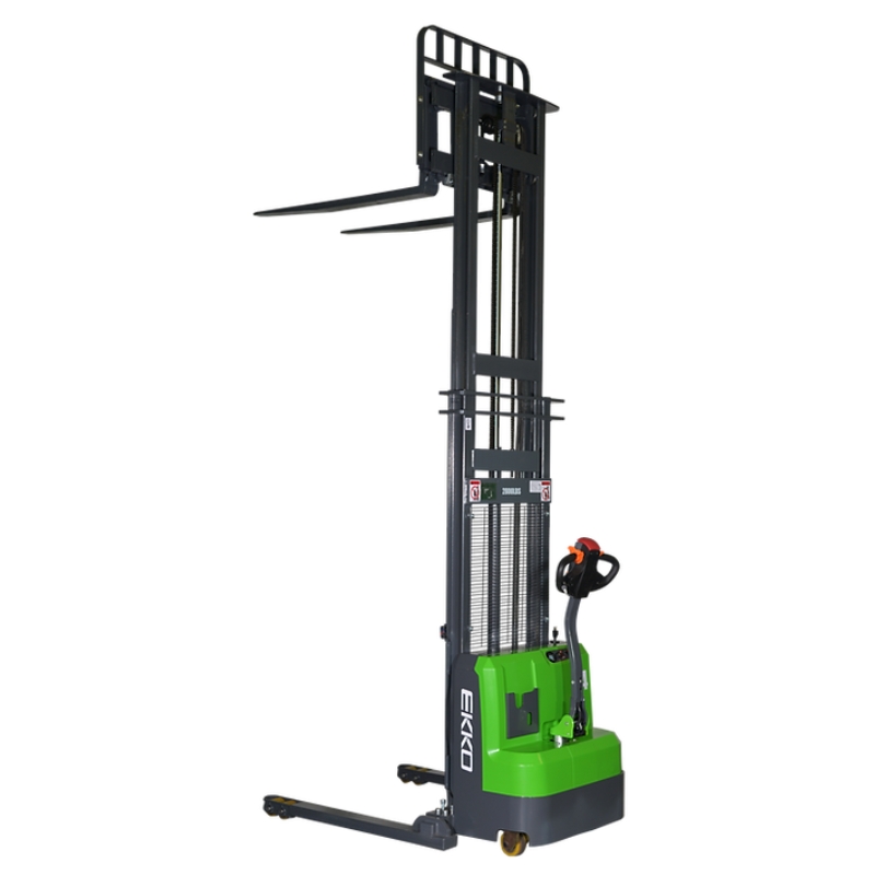 Lithium Straddle Stacker EB14CS-138LI, 3,000 lbs. Capacity Extended