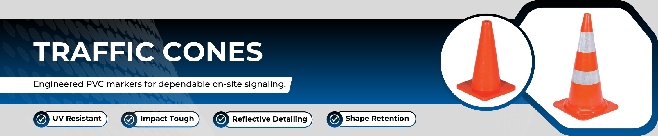 Traffic Cones Banner