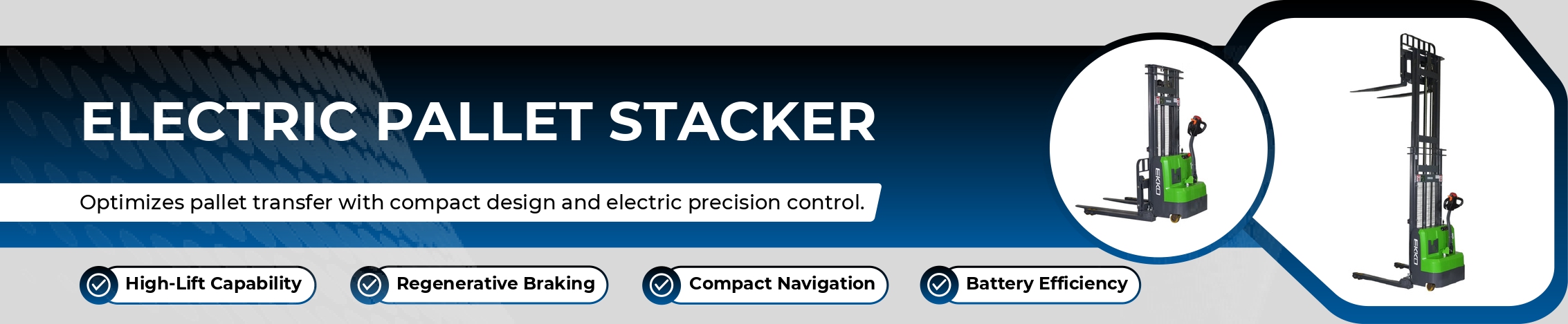 Electric Pallet Stacker Banner