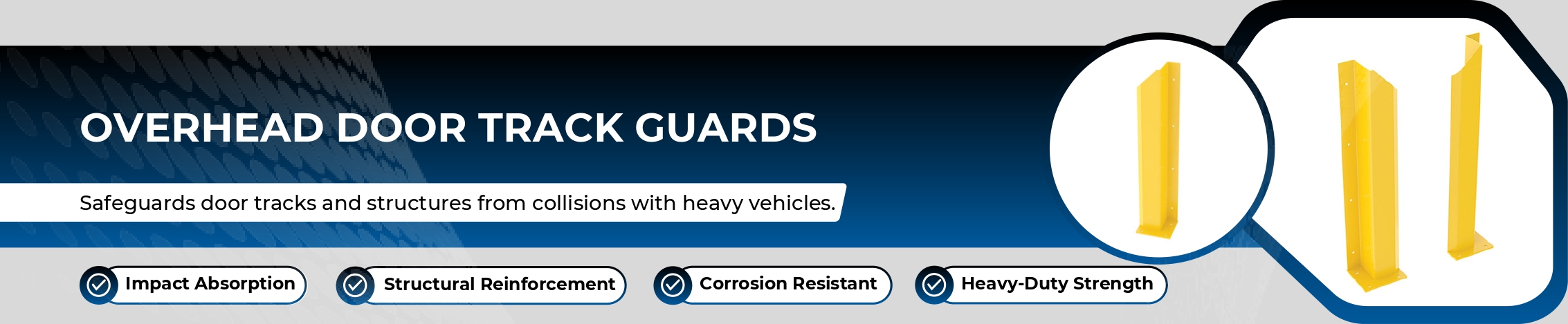 Overhead Door Track Guards Banner