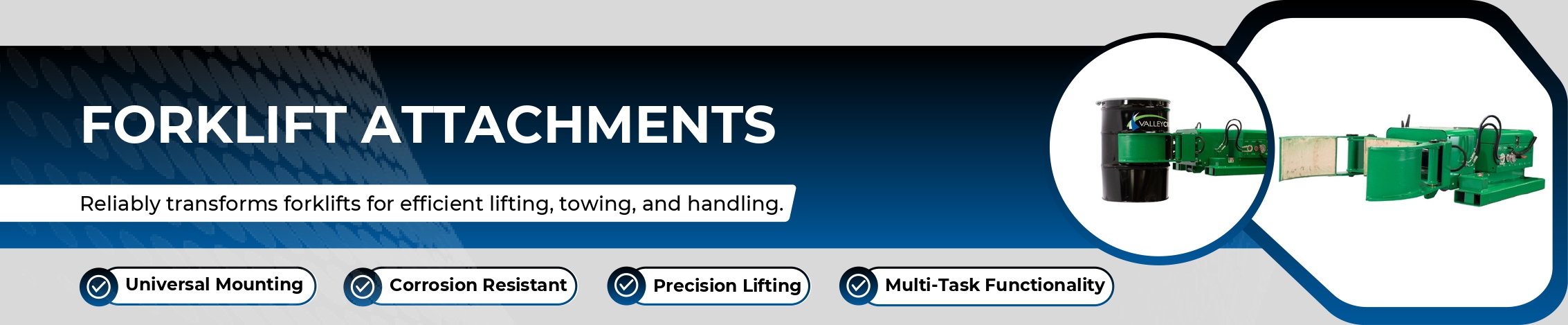 Forklift Attachments Banner