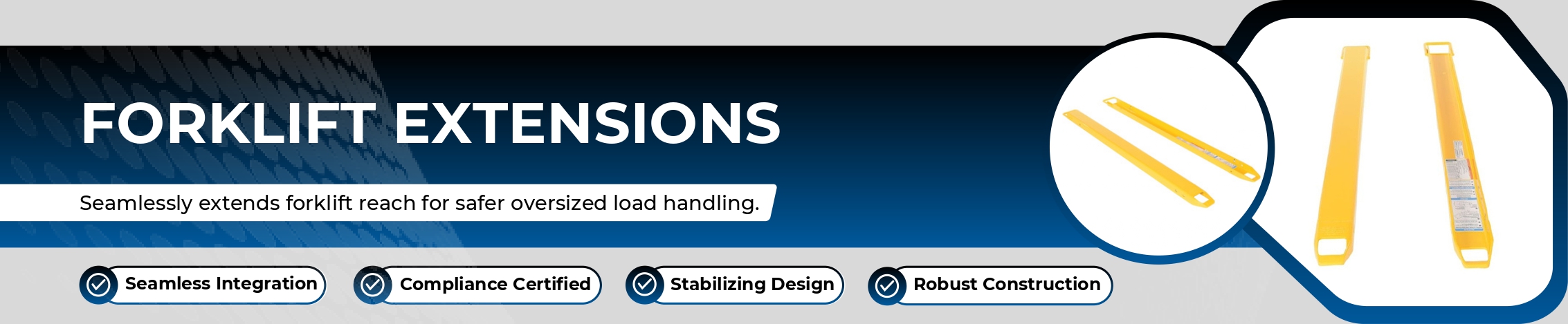 Forklift Extensions Banner