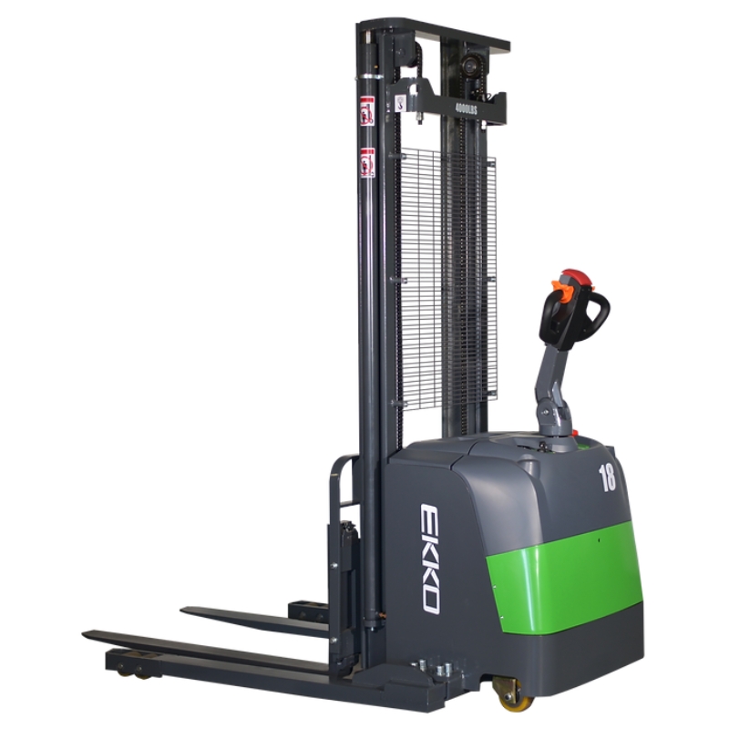 Full Powered Straddle Stacker EB18C-118LI, 3,000 lbs. Capacity