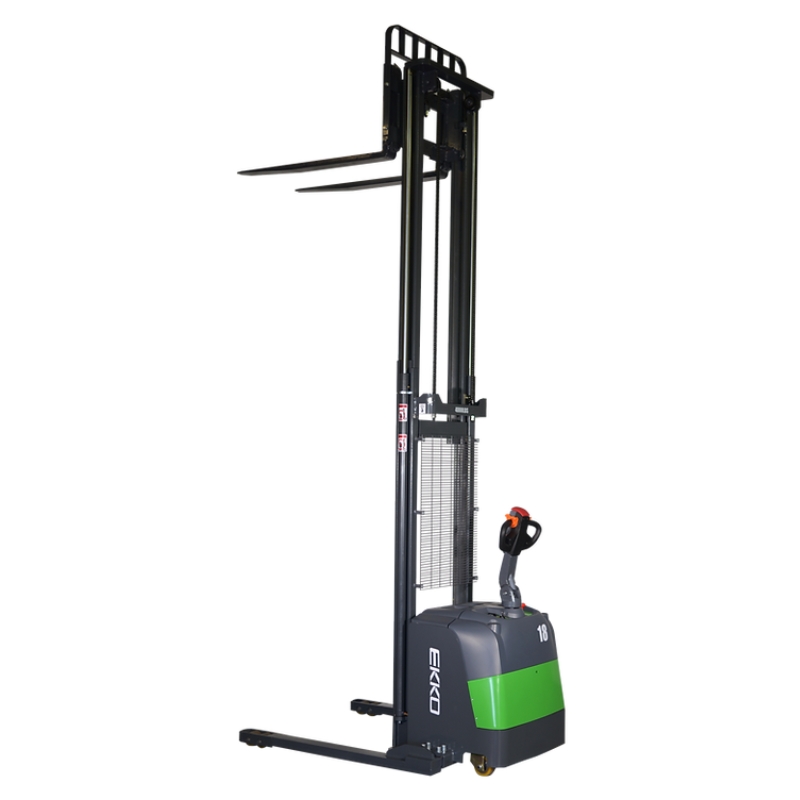 Full Powered Straddle Stacker EB18C-138LI, 4,000 lbs. Capacity Extended