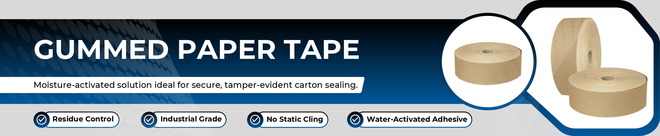 Gummed Paper Tape Banner