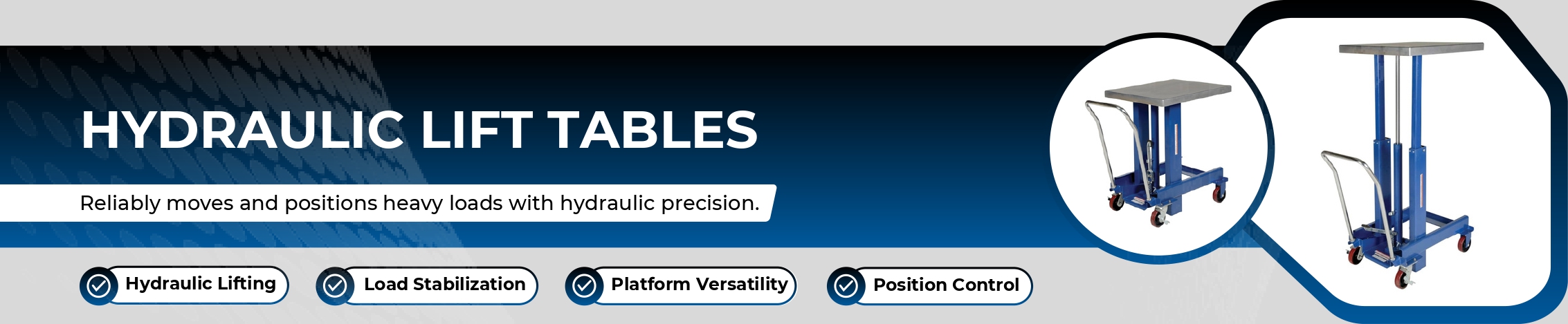 Hydraulic Lift Tables Banner