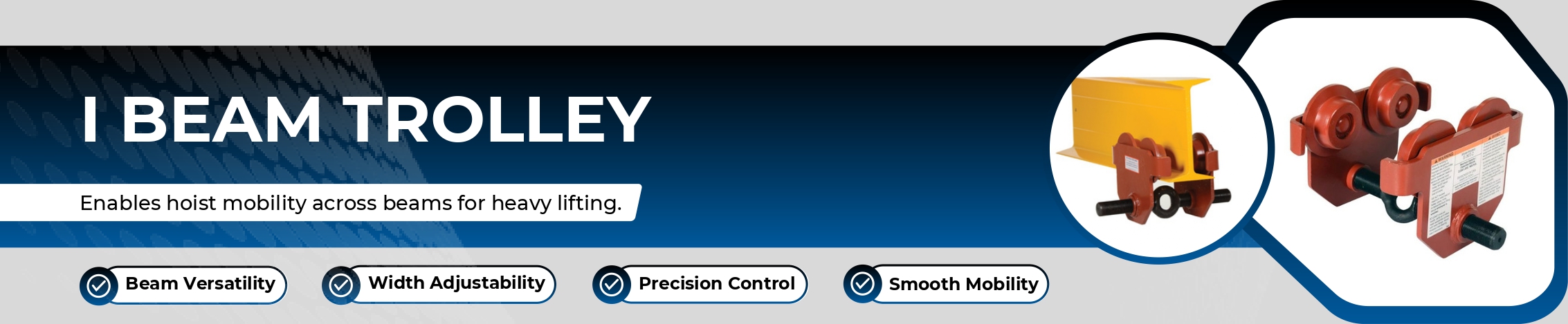 I Beam Trolley Banner