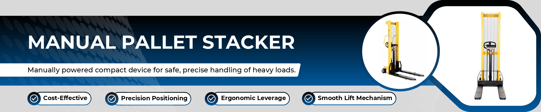 Manual Pallet Stacker Banner