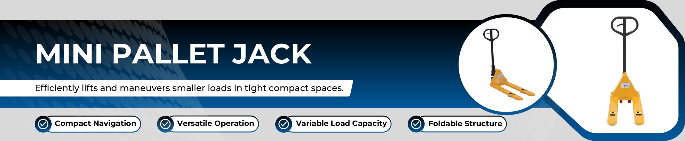 Mini Pallet Jack Banner