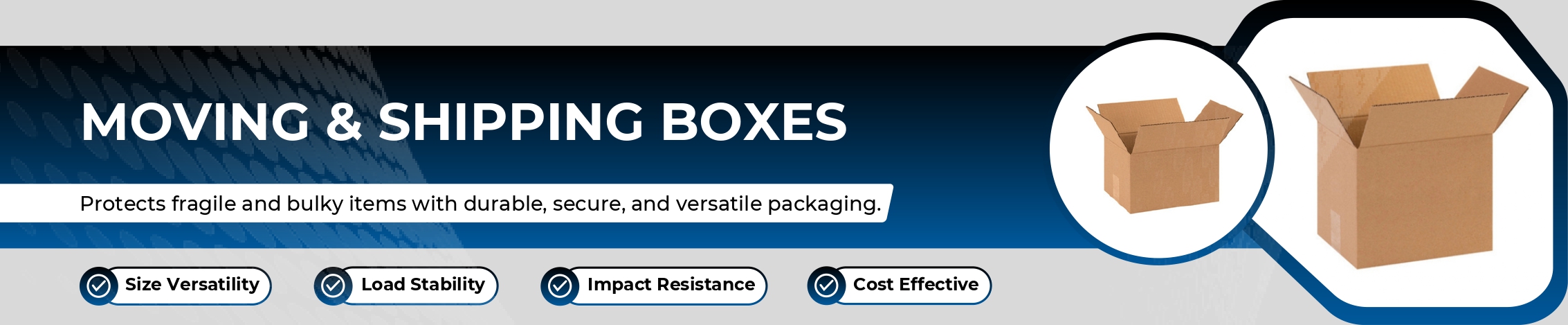 Moving & Shipping Boxes Banner