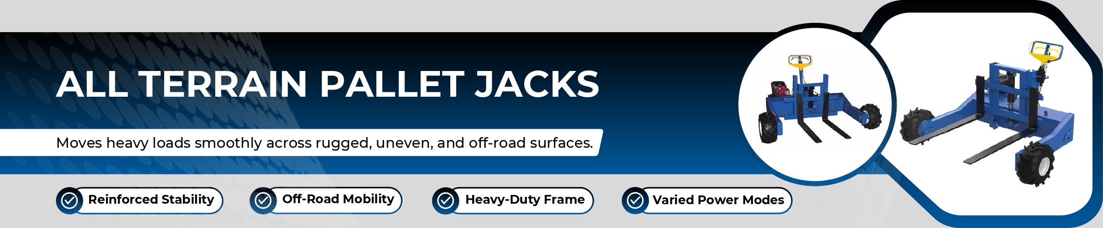 All Terrain Pallet Jacks Banner