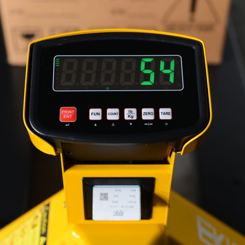 Pallet Jack With Scale & Printer A25WL, 5,500 lbs. Capacity Scale