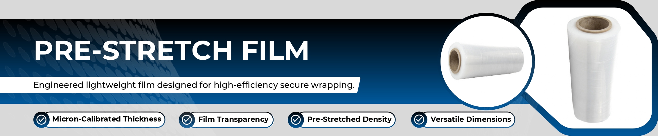 Pre-Stretch Film Banner