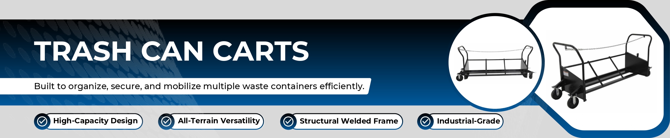 Trash Can Carts Banner