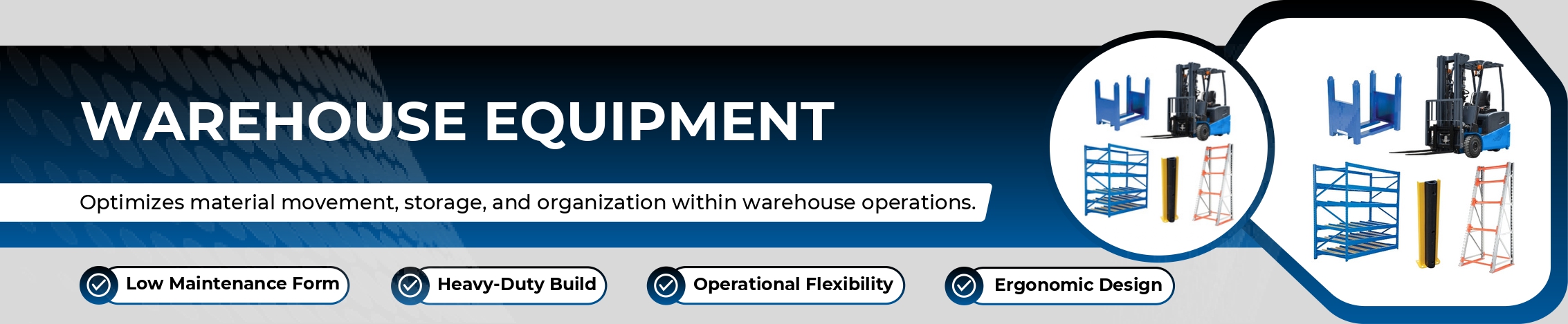 Warehouse Equipment Banner
